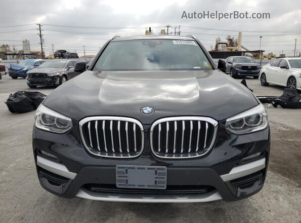 5UXTY3C0XM9G47088 2021 BMW X3 Black Widok z przodu