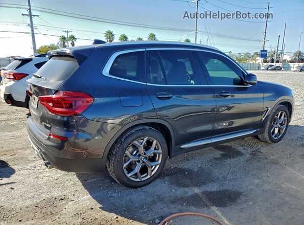 5UXTY3C0XM9H70390 2021 BMW X3 Charcoal უკანა მარჯვენა
