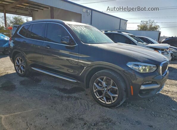 5UXTY3C0XM9H70390 2021 BMW X3 Charcoal წინა მარჯვენა