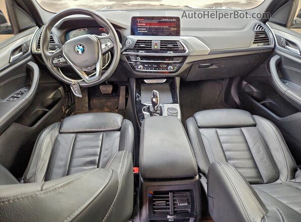 5UXTY5C00L9D10262 2020 BMW X3 Blue Vista del salpicadero
