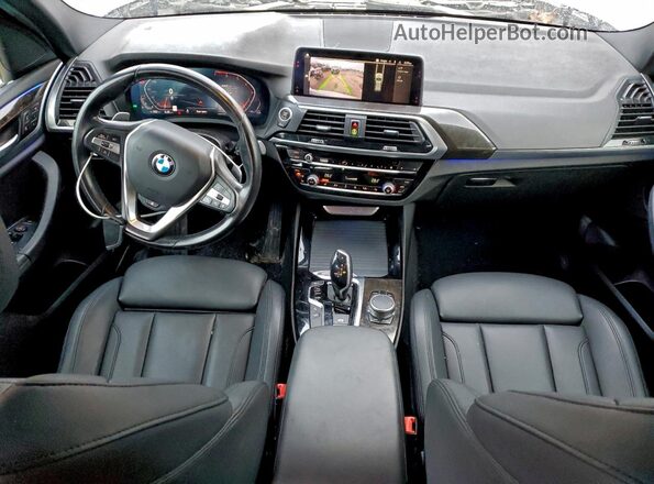 5UXTY5C01LLT33940 2020 BMW X3 Silver Առջևի վահանակի տեսք