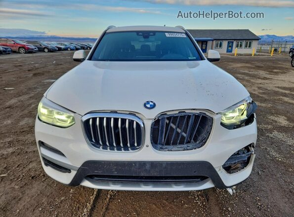 5UXTY5C04L9C20838 2020 BMW X3 White Front view