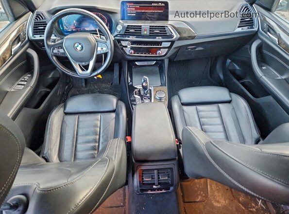 5UXTY5C04L9C20838 2020 BMW X3 White Dashboard view
