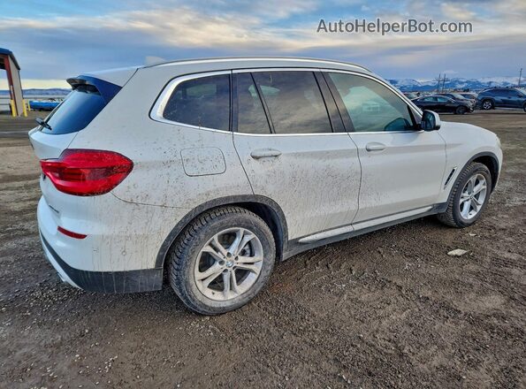 5UXTY5C04L9C20838 2020 BMW X3 White Rear right