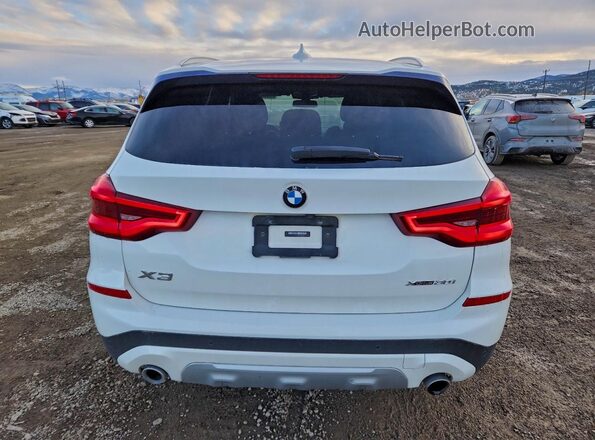 5UXTY5C04L9C20838 2020 BMW X3 White Rear view