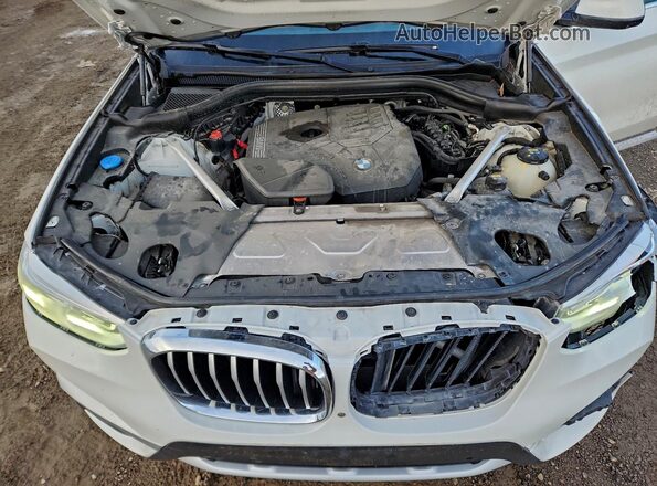 5UXTY5C04L9C20838 2020 BMW X3 White Engine compartment view