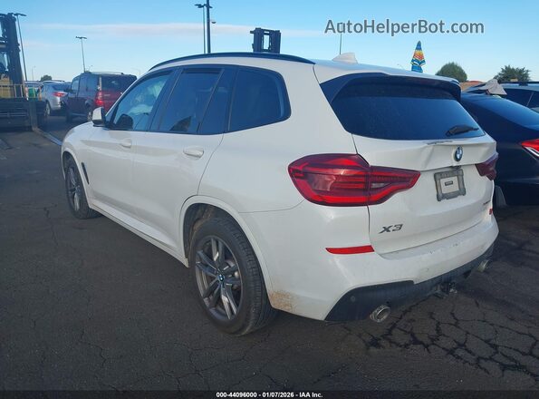 5UXTY5C06L9D36915 2020 BMW X3 White Rear left