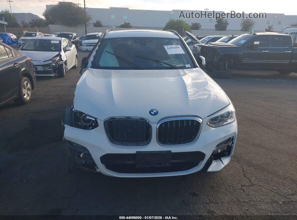5UXTY5C06L9D36915 2020 BMW X3 White Instrument cluster view