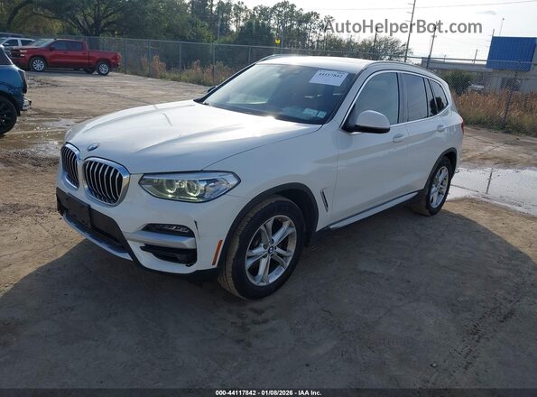 5UXTY5C0XL9B34112 2020 BMW X3 White Przód lewy