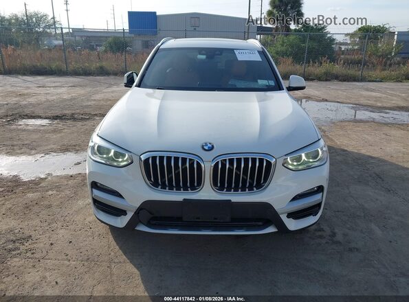 5UXTY5C0XL9B34112 2020 BMW X3 White Widok zestawu wskaźników