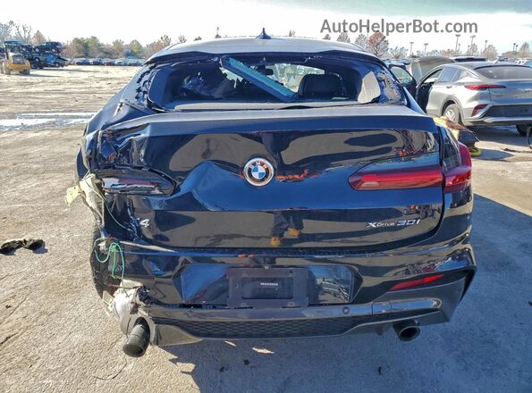 5UXUJ3C57KLG53371 2019 BMW X4 Black Widok z tyłu
