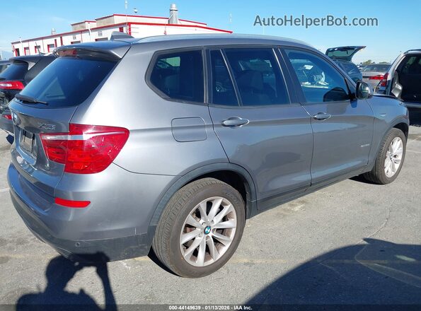 5UXWZ7C36H0V89211 2017 BMW X3 Серый Задняя правая четверть