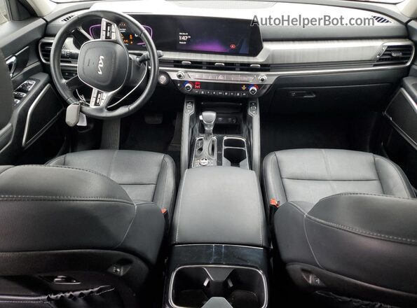 5XYP3DGC4PG375195 2023 KIA TELLURIDE Gray Առջևի վահանակի տեսք