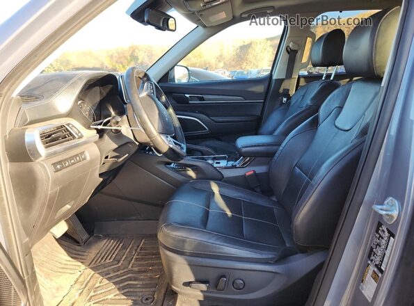 5XYP3DHC6NG264174 2022 KIA TELLURIDE Gray წინა სალონის ხედი