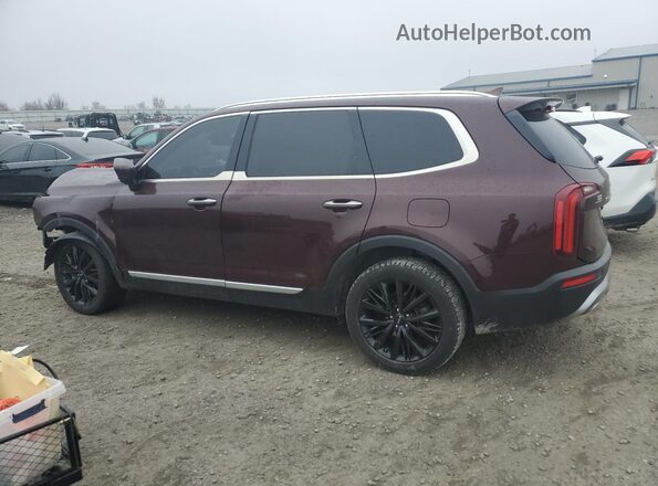 5XYP54HCXNG195337 2022 KIA TELLURIDE Brown Հետևի ձախ