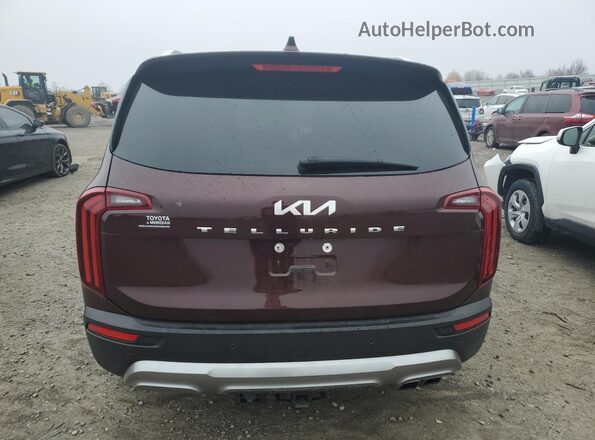5XYP54HCXNG195337 2022 KIA TELLURIDE Brown Հետևի տեսք