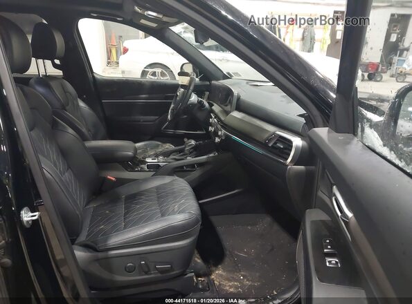 5XYP5DGC0PG346237 2023 KIA TELLURIDE Black Widok wnętrza z przodu