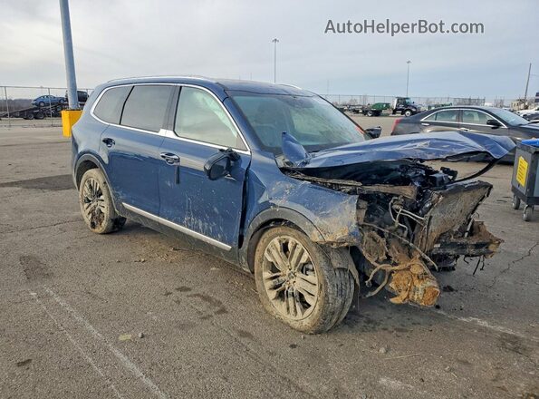 5XYP5DGC3RG436971 2024 KIA TELLURIDE Синий Передняя правая четверть