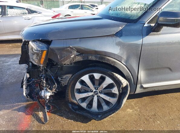 5XYP64HC8MG193534 2021 KIA TELLURIDE Серый 