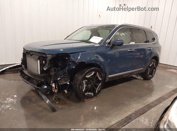 5XYP6DGC0SG661464 2025 KIA TELLURIDE Синий Передняя левая четверть