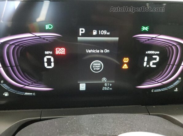 5XYP6DGC1SG684283 2025 KIA TELLURIDE White Widok zestawu wskaźników
