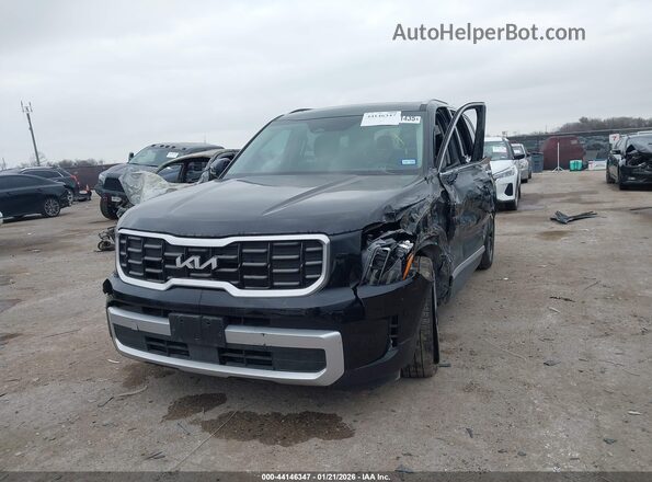 5XYP6DGC7RG563543 2024 KIA TELLURIDE Black წინა მარცხენა ხედი სამი მეოთხედიდან