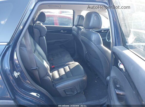 5XYPHDA5XGG001170 2016 KIA SORENTO Dark Blue Widok naklejki z numerem VIN