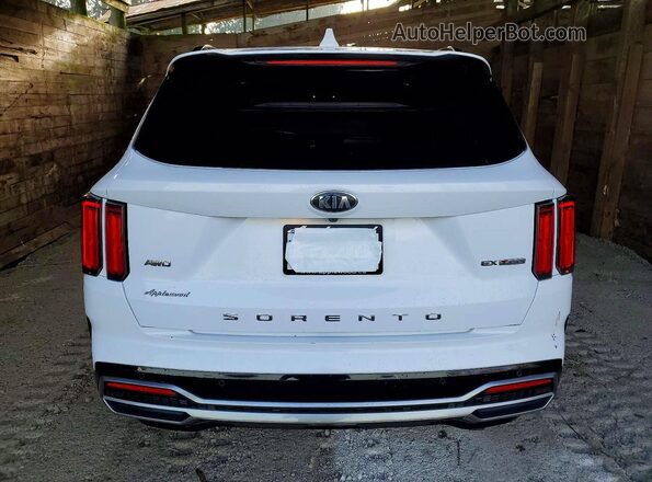 5XYRHDLF0MG016299 2021 KIA SORENTO White Vista trasera