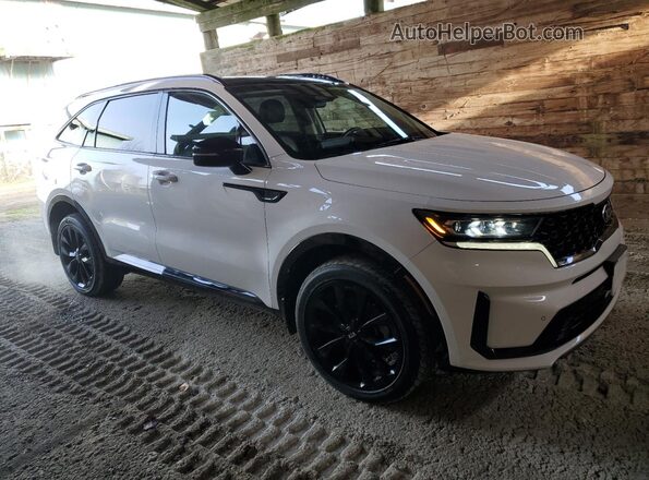 5XYRHDLF0MG016299 2021 KIA SORENTO White 