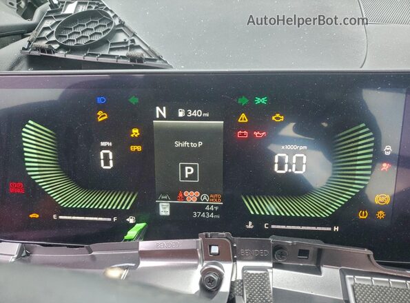 5XYRL4JCXRG293086 2024 KIA SORENTO Black Widok zestawu wskaźników