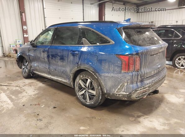 5XYRL4LC0NG130163 2022 KIA SORENTO Blue Trasero izquierdo