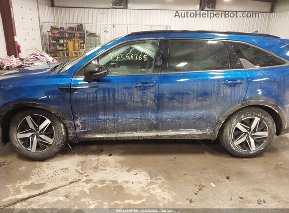 5XYRL4LC0NG130163 2022 KIA SORENTO Blue Vista frontal