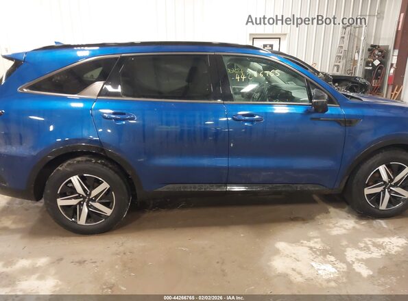 5XYRL4LC0NG130163 2022 KIA SORENTO Blue Vista interior trasera
