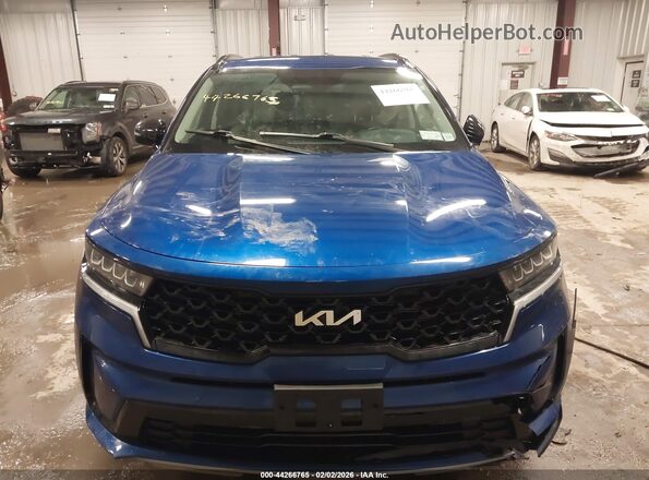 5XYRL4LC0NG130163 2022 KIA SORENTO Blue Vista del cuadro de instrumentos