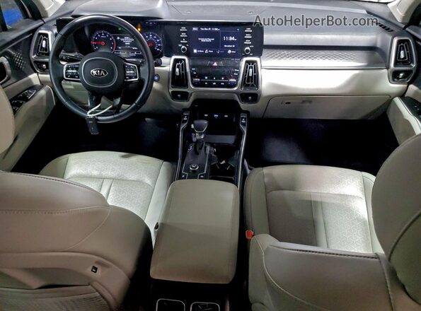 5XYRL4LC5MG048511 2021 KIA SORENTO White Widok deski rozdzielczej