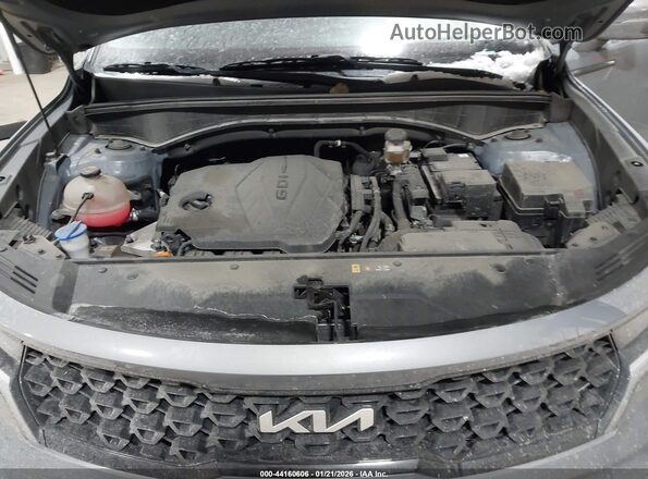 5XYRL4LC6PG238967 2023 KIA SORENTO Gray Widok z tyłu