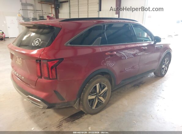 5XYRL4LC7NG142939 2022 KIA SORENTO Red უკანა მარჯვენა
