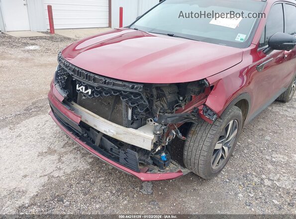 5XYRL4LC7NG142939 2022 KIA SORENTO Red წინა ხედი