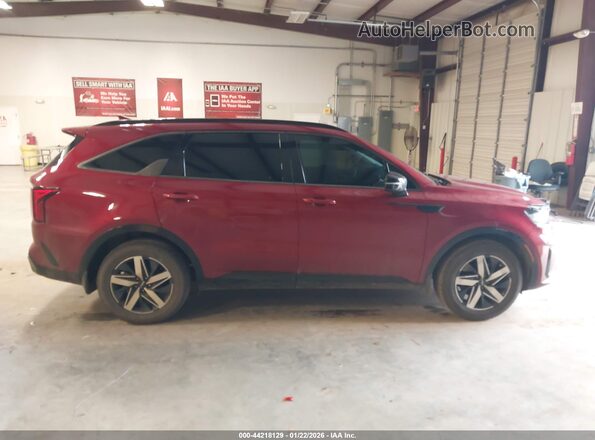 5XYRL4LC7NG142939 2022 KIA SORENTO Red სალონის 360-გრადუსიანი ხედი