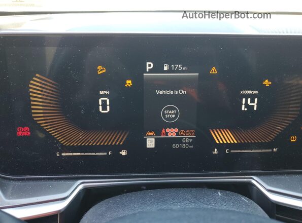 5XYRLDJC0RG260520 2024 KIA SORENTO Black ხელსაწყოთა პანელის ხედი
