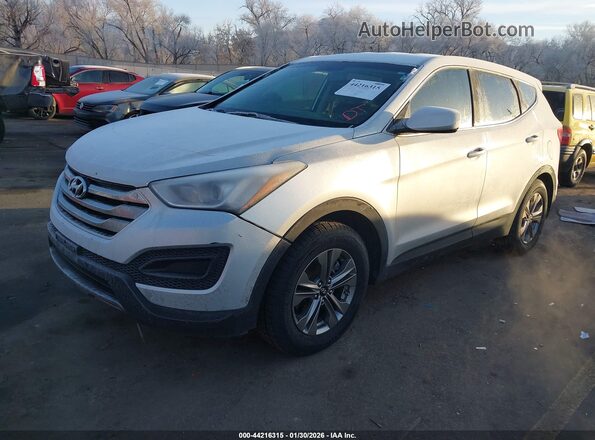 5XYZTDLB3GG374741 2016 HYUNDAI SANTA FE SPORT Silver წინა მარცხენა ხედი სამი მეოთხედიდან