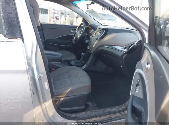 5XYZTDLB3GG374741 2016 HYUNDAI SANTA FE SPORT Silver წინა სალონის ხედი