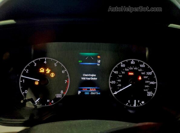 5YFS4MCE3RP197521 2024 TOYOTA LL Black Вид щитка приладів