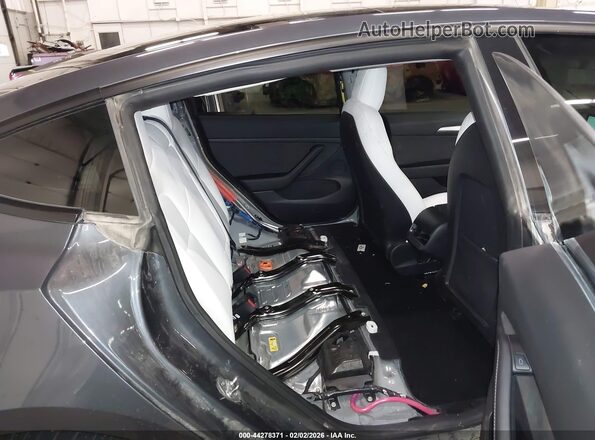 5YJ3E1EA0NF340702 2022 TESLA MODEL 3 Серый Вид наклейки с VIN-кодом