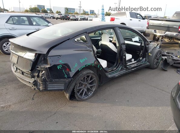 5YJ3E1EA6NF373932 2022 TESLA MODEL 3 Black Задня права чверть