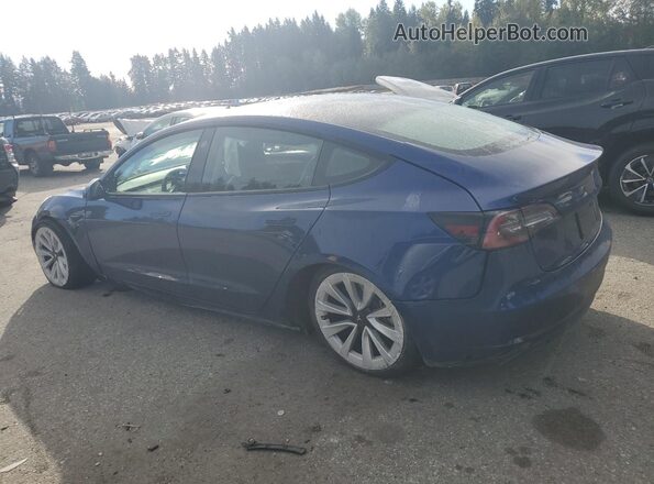 5YJ3E1EA7NF369887 2022 TESLA MODEL Blue 