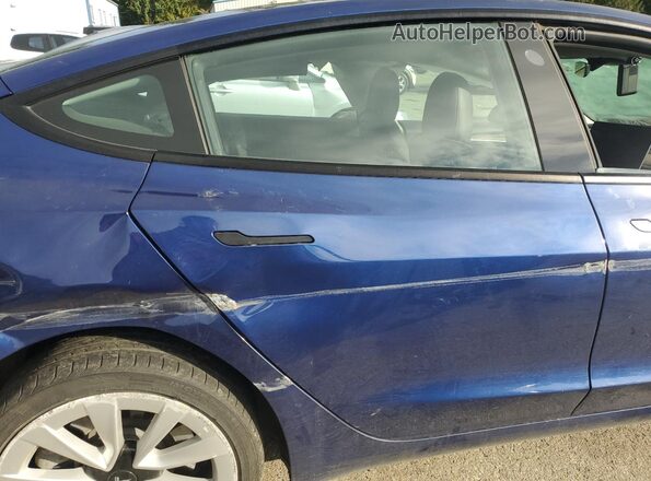 5YJ3E1EA7NF369887 2022 TESLA MODEL Blue 