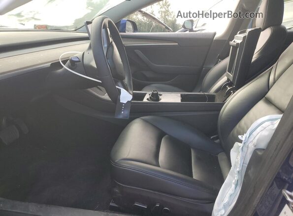 5YJ3E1EA7NF369887 2022 TESLA MODEL Blue 