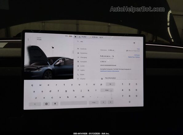 5YJ3E1EA8SF010446 2025 TESLA MODEL 3 Gray 