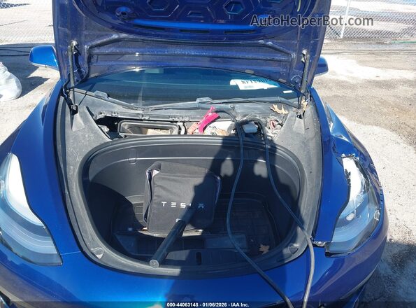 5YJ3E1EB0KF144814 2019 TESLA MODEL 3 Blue Rear view